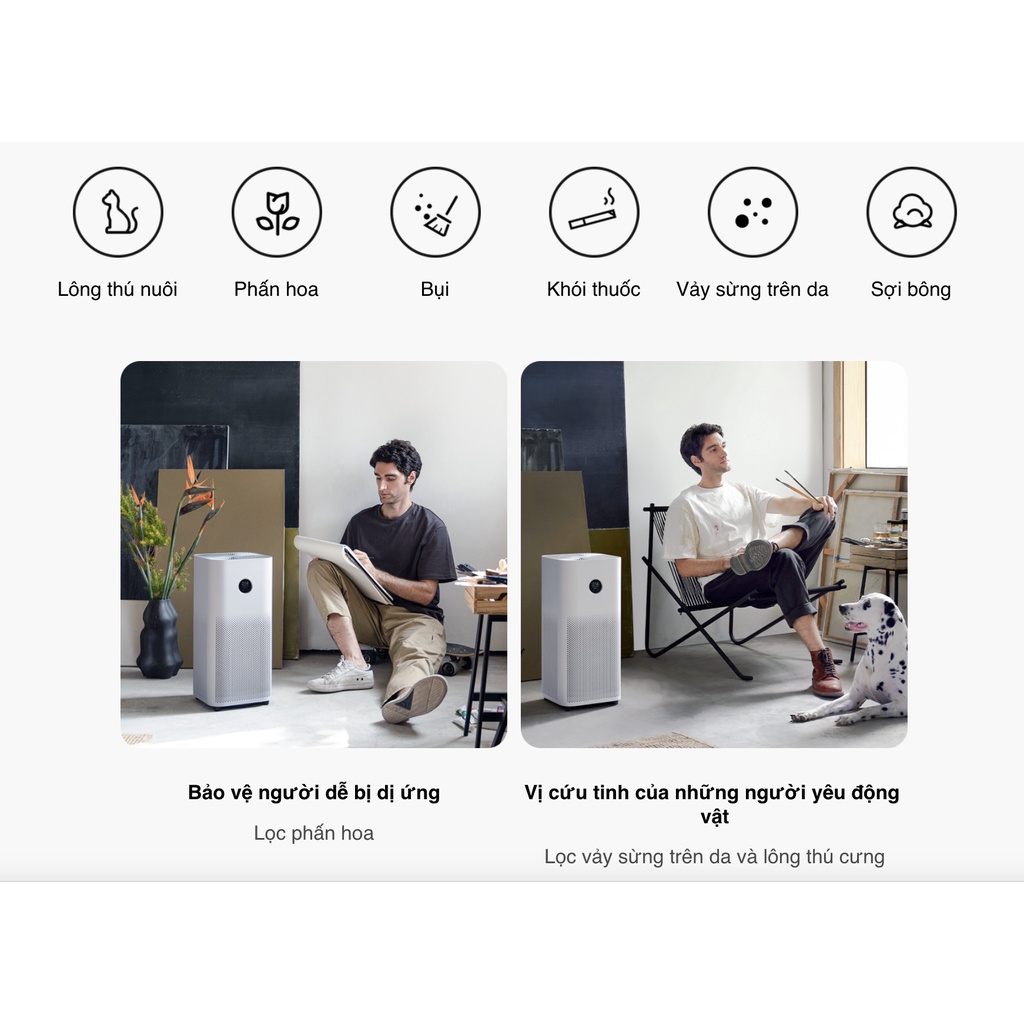 Máy lọc không khí Xiaomi Mi Air Purifier 4 | Chính hãng - Bảo hành 12 tháng