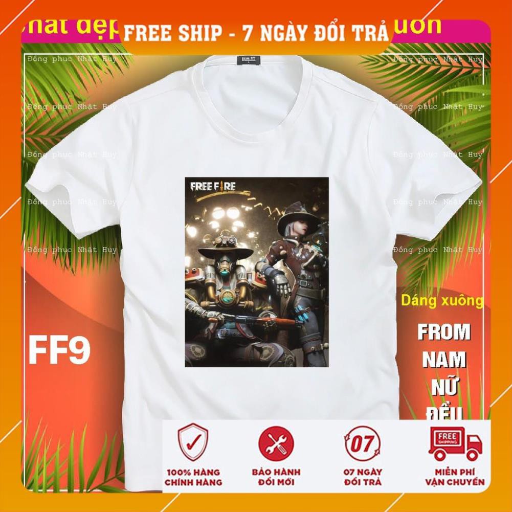 [FreeShip]  áo thun game Free Fire FF6,phông bao đổi trả, chất đẹp