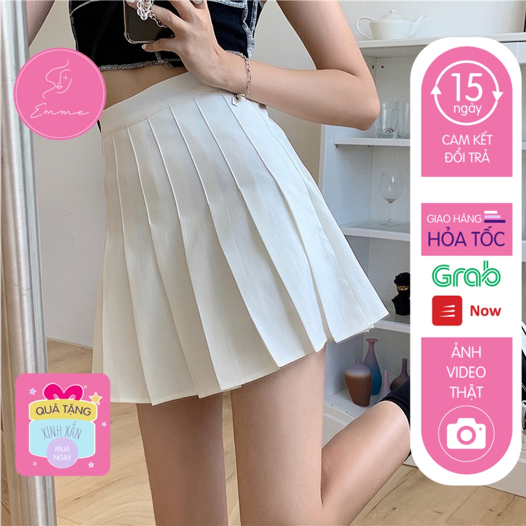 Chân váy tennis EMME - chân váy xếp ly ngắn thời trang nữ hàng Quảng Châu cao cấp CV01