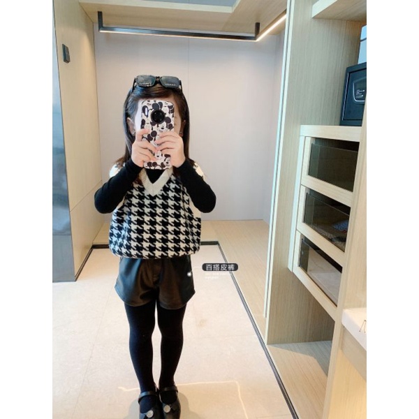Quần đùi da Amy Baby siêu xinh, quần đùi da bé gái.