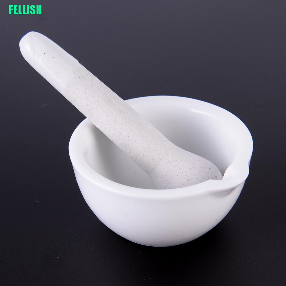 Bộ cối và chày giã thảo mộc màu trắng dung tích 6ml tiện dụng