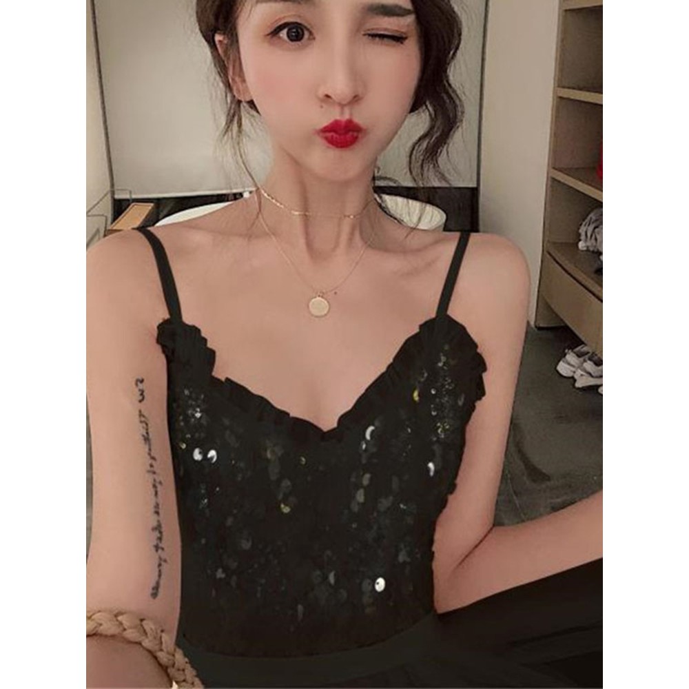 🌸Hàng Có Sẵn🌸Hàng Quảng Châu 🌸Váy 2 Dây Đen🌸 Công Chúa 🌸Lấp Lánh Sang Trọng