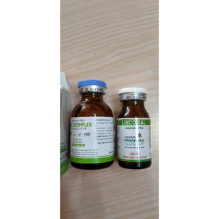 combo-gà đá bị cựa khò khè xổ mũi, bỏ ăn suy nhược lincosal+adebcom