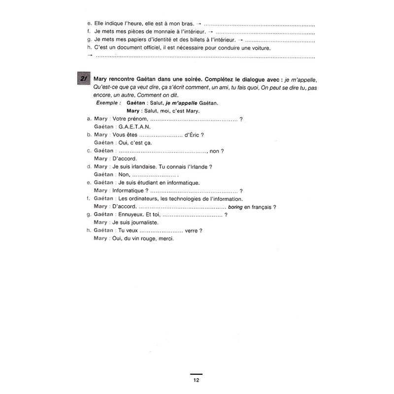 Sách 450 Nouveaux Exercices - Vocabulaire Niveau débutant