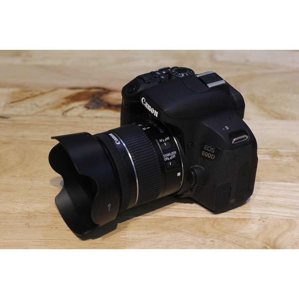 bộ máy ảnh canon 800D kèm lens  18-55 STM