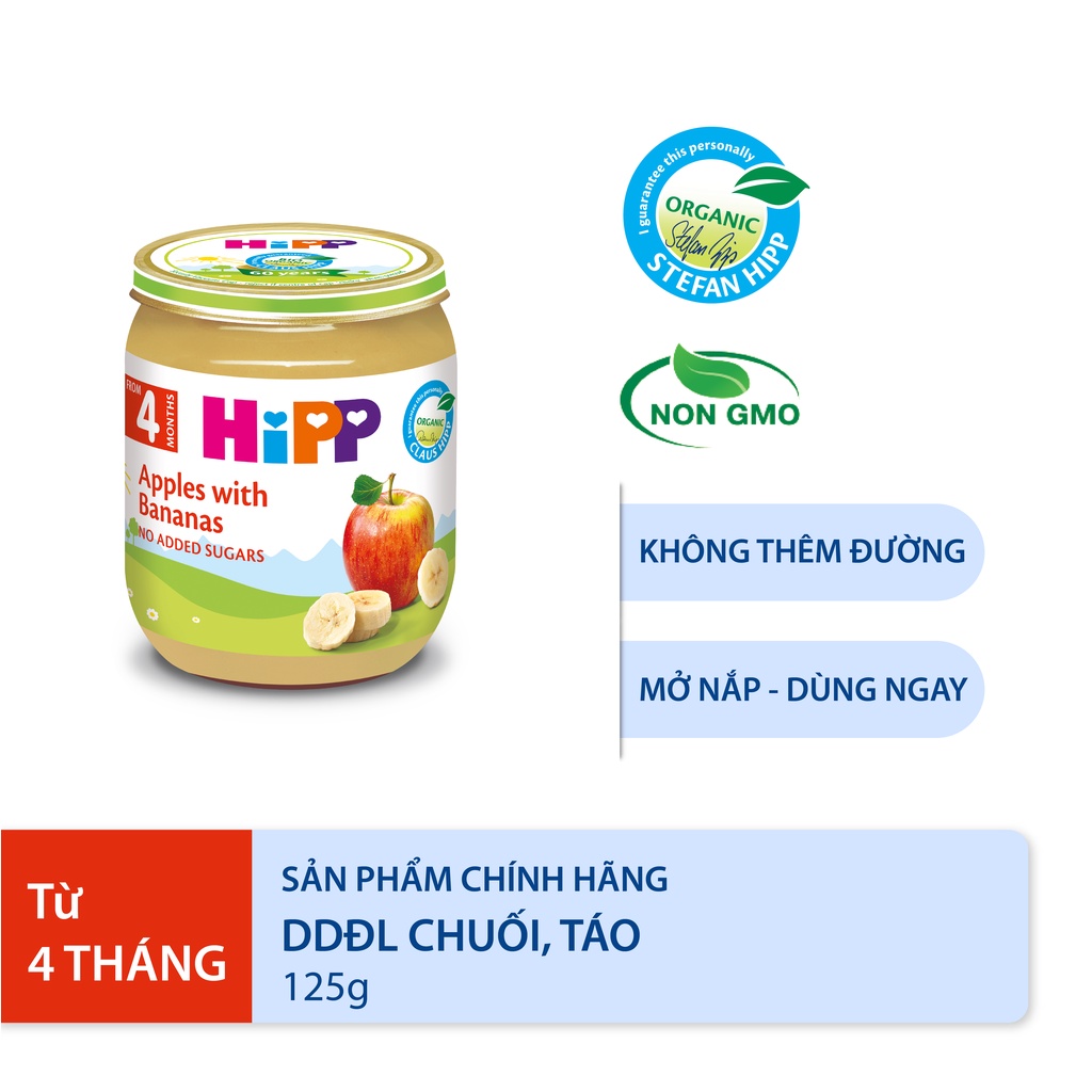 Combo ăn dặm HiPP Organic số 1: Ăn dặm khởi đầu.