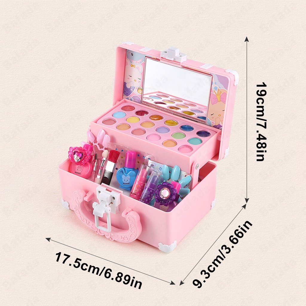 Bộ mỹ phẩm đồ chơi trang điểm 33 món không độc hại thích hợp cho bé