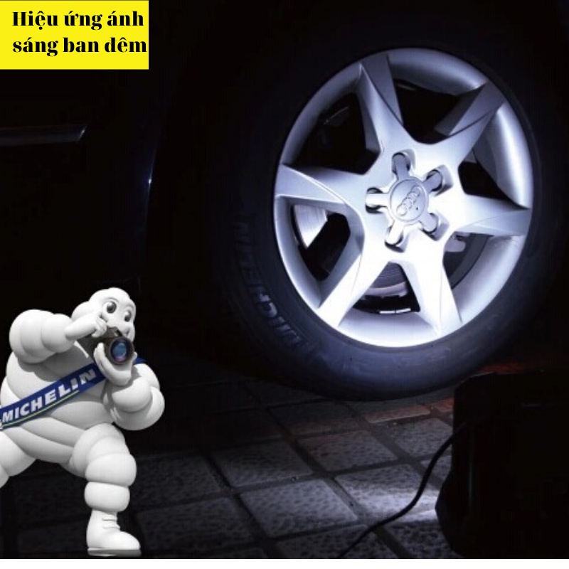 Bơm lốp ô tô tự ngắt mini 12v điện tử chính hãng Michelin 12266