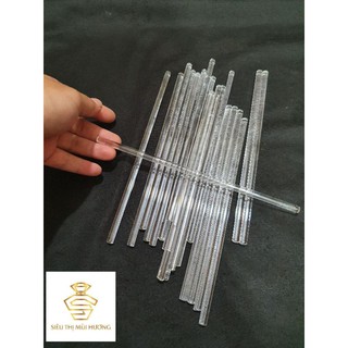 Combo 10 đũa thủy tinh làm son handmade 20cm