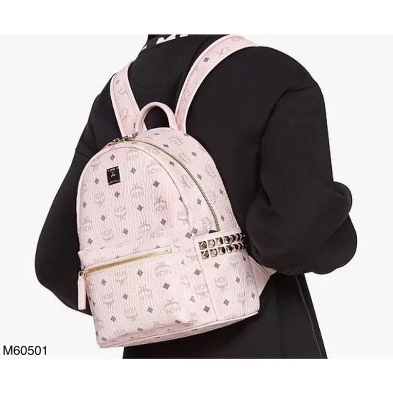 Balo M.C.M Chất Da PU In Hoạ Tiết Siêu Đẹp - Balo M.C.M Đính Đá Logo Cực Xịn -Dũng Buotique