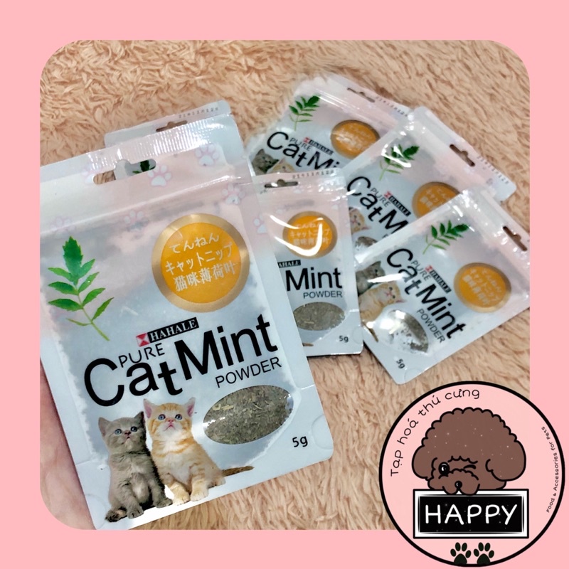 Gói cỏ mèo bạc hà Cat Mint 5g / Túi cỏ bạc hà cho mèo Catnip 5gr - Tạp Hoa Thú Cưng Happy