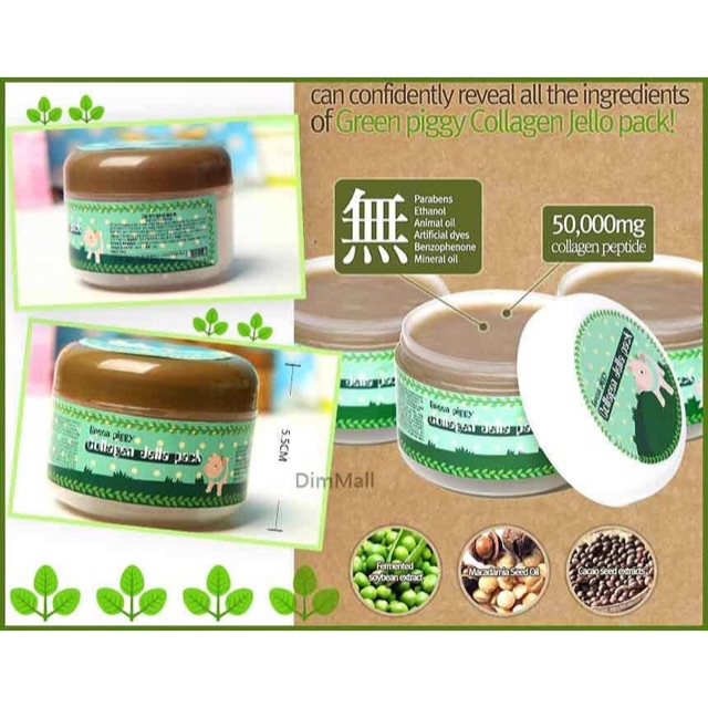 Mặt nạ bMặt Nạ Bì Heo Elizavecca Green Piggy Collagen Jella Pack