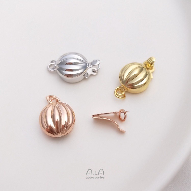 Chốt Khóa Mạ Vàng 18K Cao Cấp Nhiều Màu Sắc Dùng Làm Đồ Trang Sức
