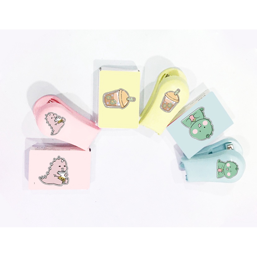 Bộ giập ghim ba anh em gấu BGGI4 bear cute molang pusheen gấu brown tonton bé đào khủng long hoàng đế mèo capoo