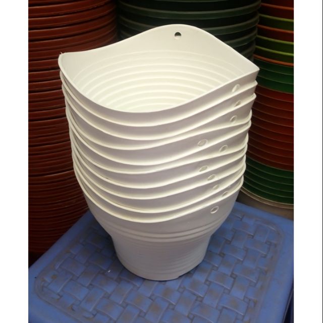 Combo 10 chậu nhựa sóng