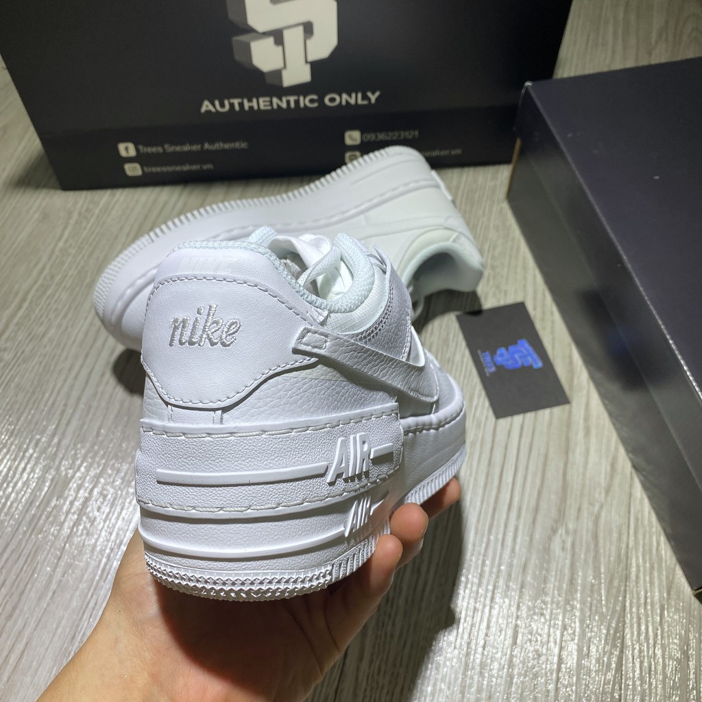 [CHÍNH HÃNG] Giày thể thao NIKE AIR FORCE 1 SHADOW ALL WHITE