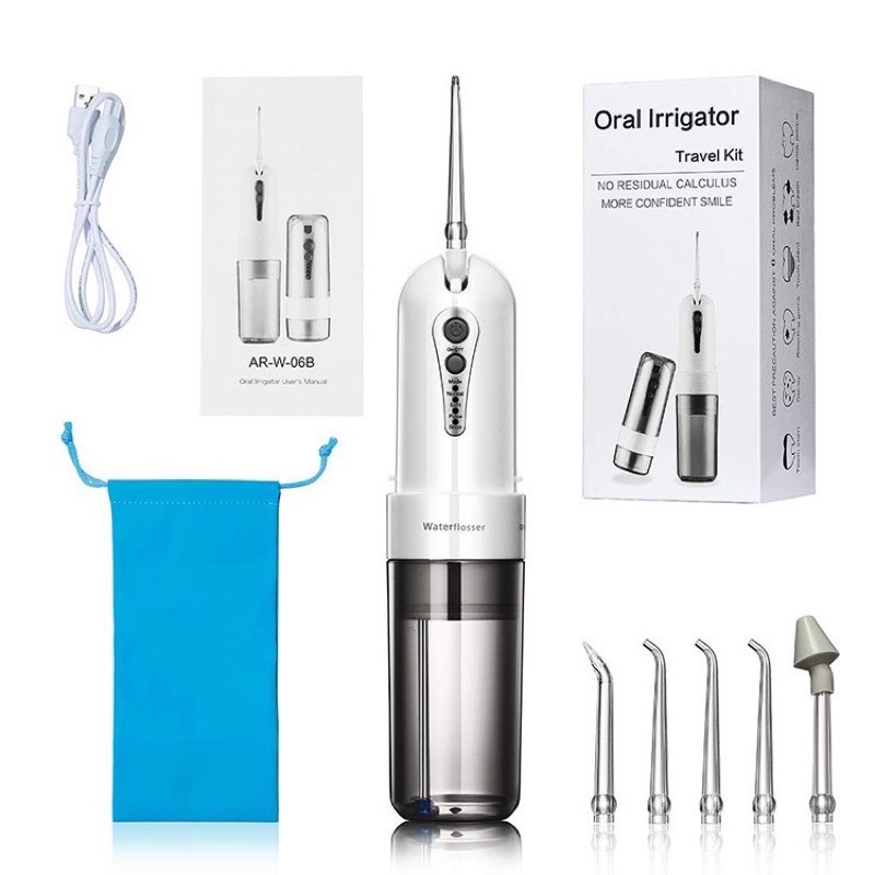 MÁY TĂM NƯỚC ORAL IRRIGATOR IPX7, TẶNG TÚI ĐỰNG + BẢO HÀNH 6 THÁNG chính hãng