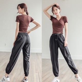 Bộ tập gym nữ, Đồ tập gym yoga aerobic đan dây chất đẹp BGM25