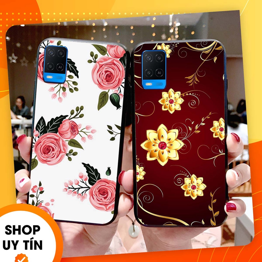 Ốp lưng Oppo A54 in hình hoa xinh xắn, hiện đại , thời trang ,phong cách