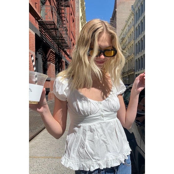 Set áo Blair linen top và áo 2 dây mặc trong