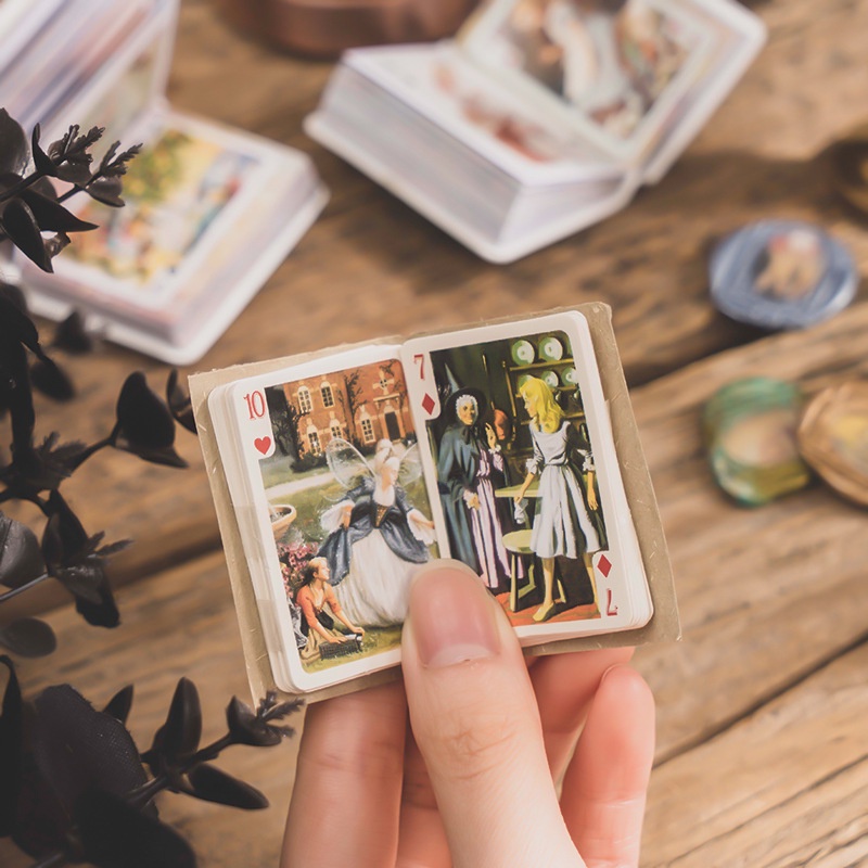 Bộ 54 Tấm Thẻ Bài Trò Chơi MOHAMM Phong Cách Retro