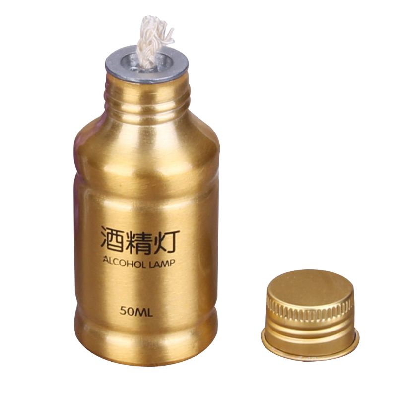 Đèn cồn mini bằng hợp kim nhôm 50ml chuyên dụng cho phòng thí nghiệm