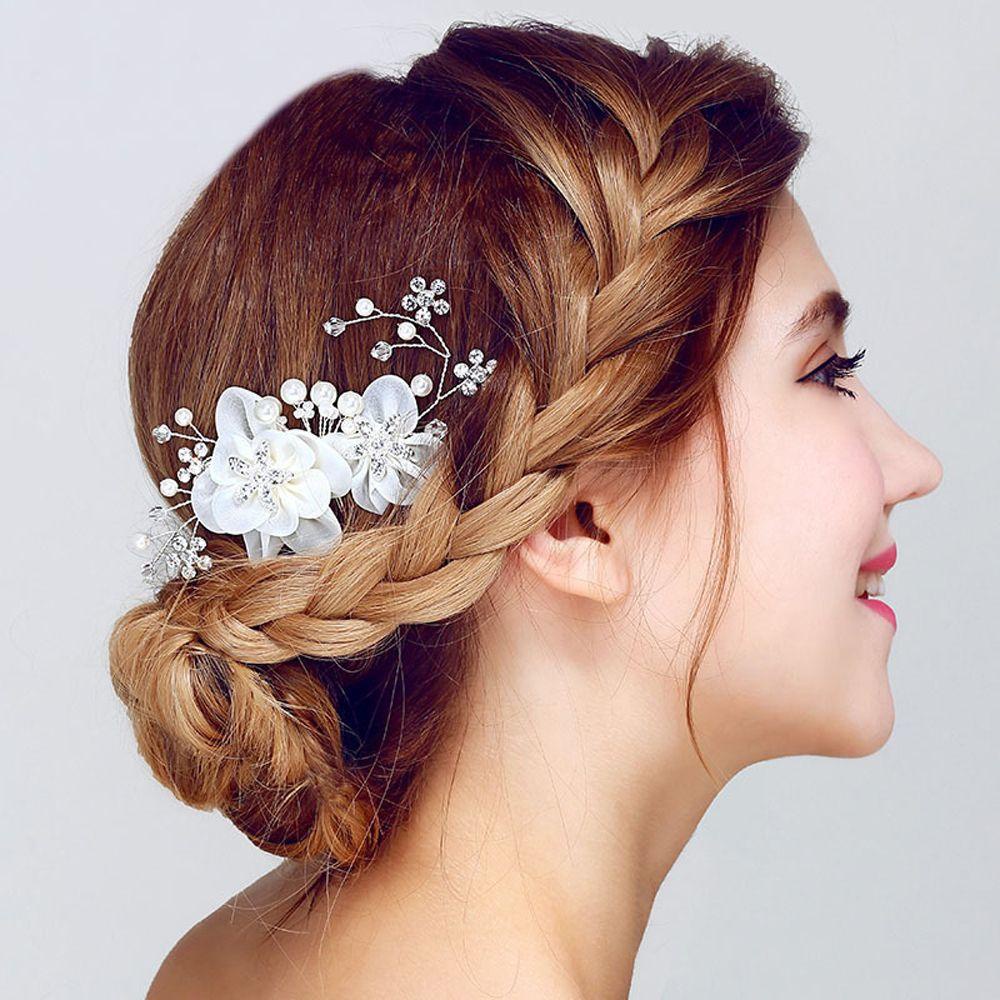 JONYE Lược Cài Tóc Handmade Hình Hoa Pha Lê Mới