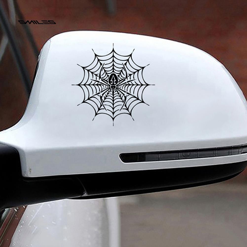 ❀Sm❀Decal DáN PhảN Quang HìNh MạNg NhệN Trang Trí Thân / CửA Sổ Xe Hơi