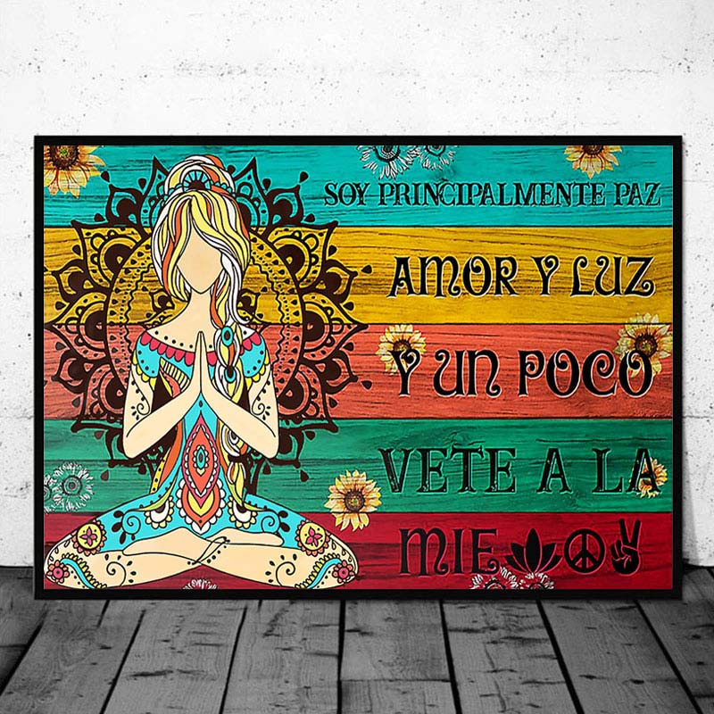 Tranh Treo Tường Vải Canvas In Hình Tập Yoga Gym Nghệ Thuật Phong Cách Cổ Điển Trang Trí Nhà Cửa