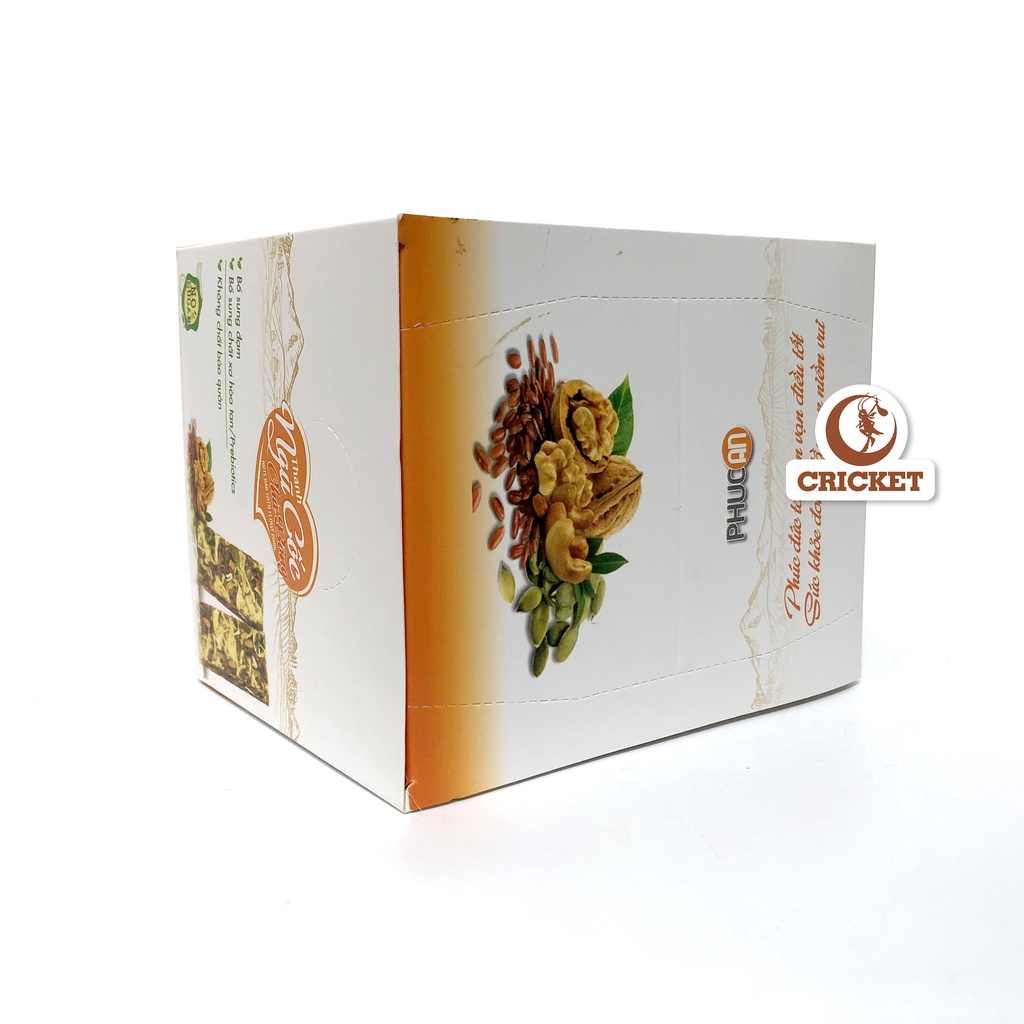 Thanh Gạo Lứt Granola Chà Bông Phúc An-  Ngũ cốc ăn kiêng, gym, yoga, eat clean, giảm cân tăng cơ (Hộp 12 Thanh)-CRICKET
