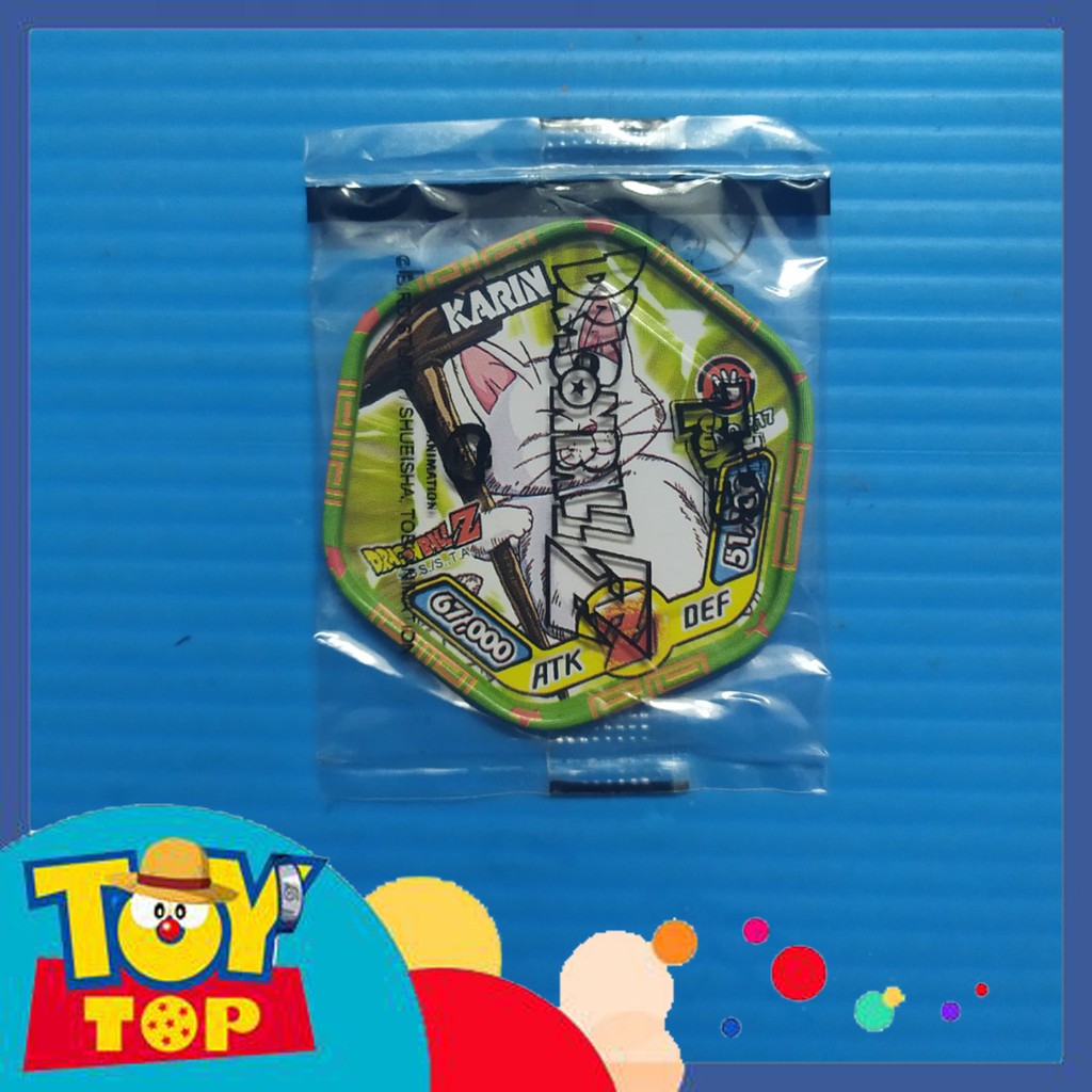 Một thẻ] Thẻ bài Toonies Dragon Ball Z dạng xu thiếc leng keng - Thẻ lục giác còn seal