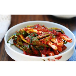 kim chi hành lá nhà làm ngon cay đặc biệt