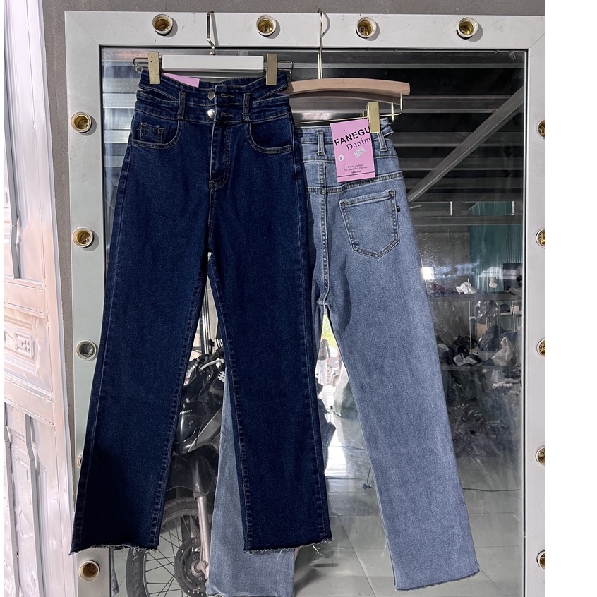 Quần jean hai cúc cắt gấu SV141