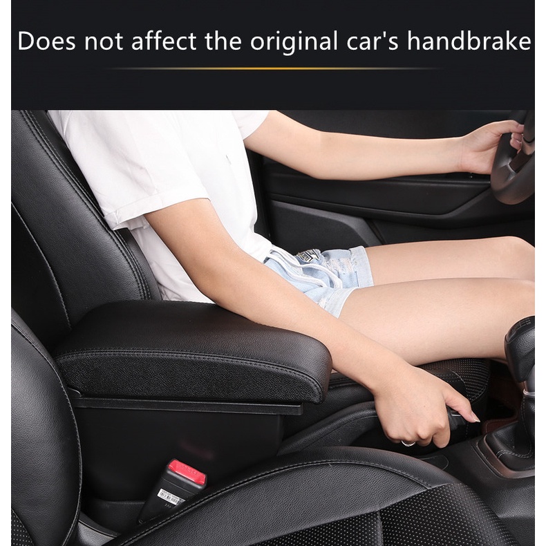 Đối với NEW Mazda 2 Car Tay vịn Hộp tay vịn có thể điều chỉnh Hộp lưu trữ tự động Hộp lưu trữ ô tô Phụ kiện trang bị nội thất với USB