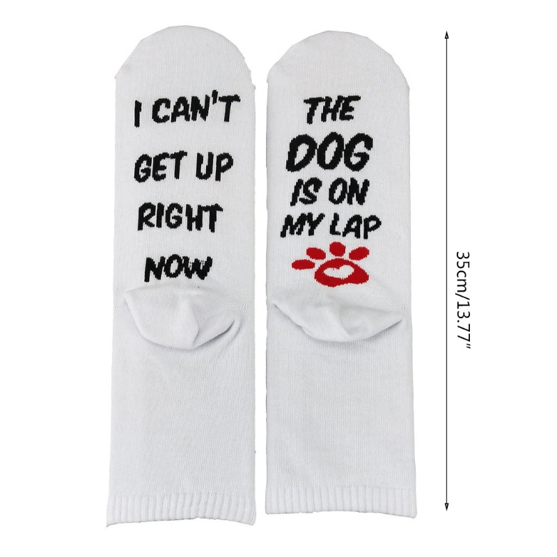 Youyo Đôi Vớ In Chữ I Cant Get Up Now The for Dog Is On My Lap Pri Vui Nhộn Mới Lạ Cho Nam Và Nữ