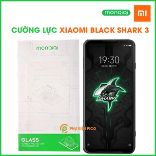 Kính cường lực Black Shark 3 chính hãng Monqiqi full viền siêu mỏng độ cứng 9H