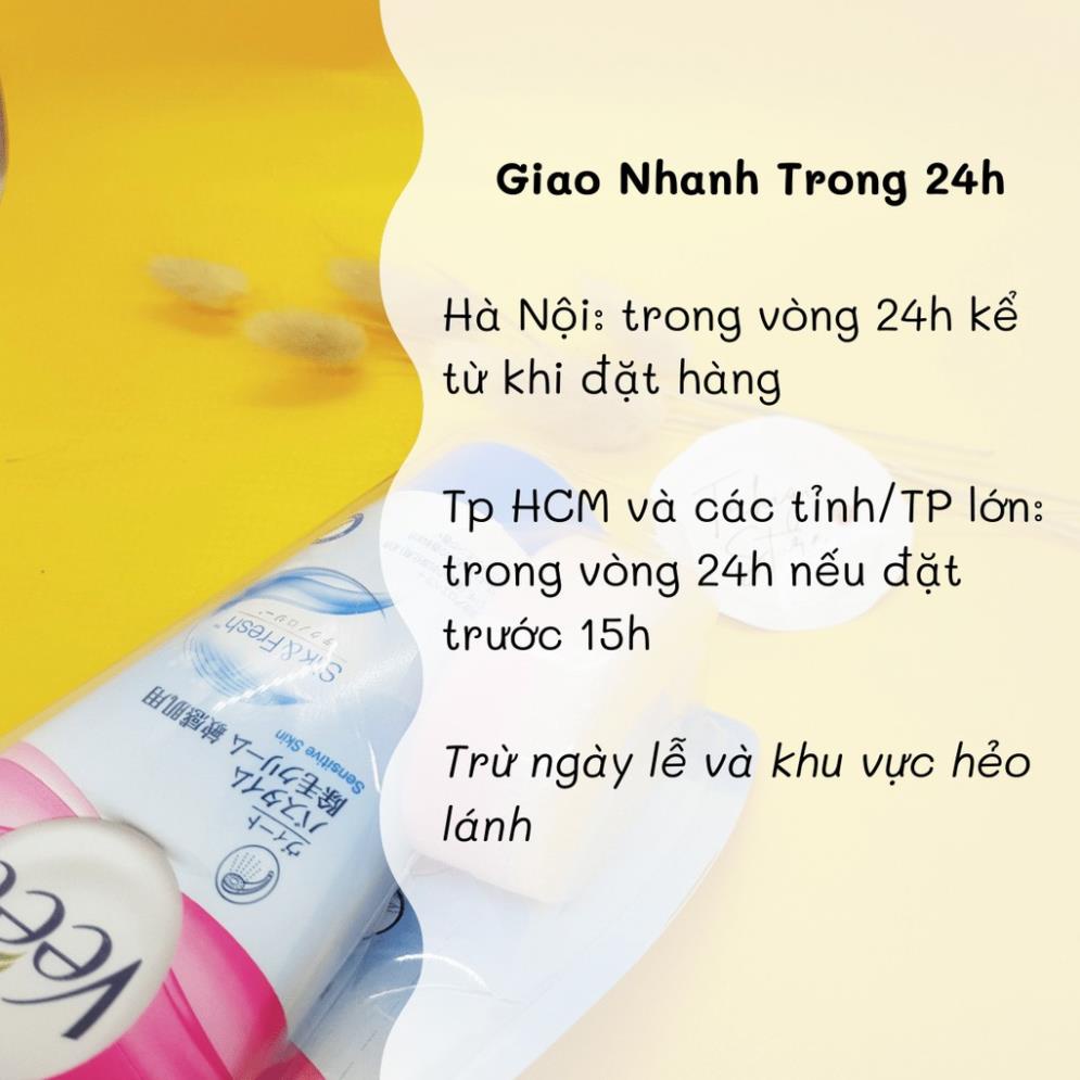 [Mã SKAMSALE8 giảm 10% đơn 200K] Kem tẩy lông Veet Nhật Bản cho da nhạy cảm 150g