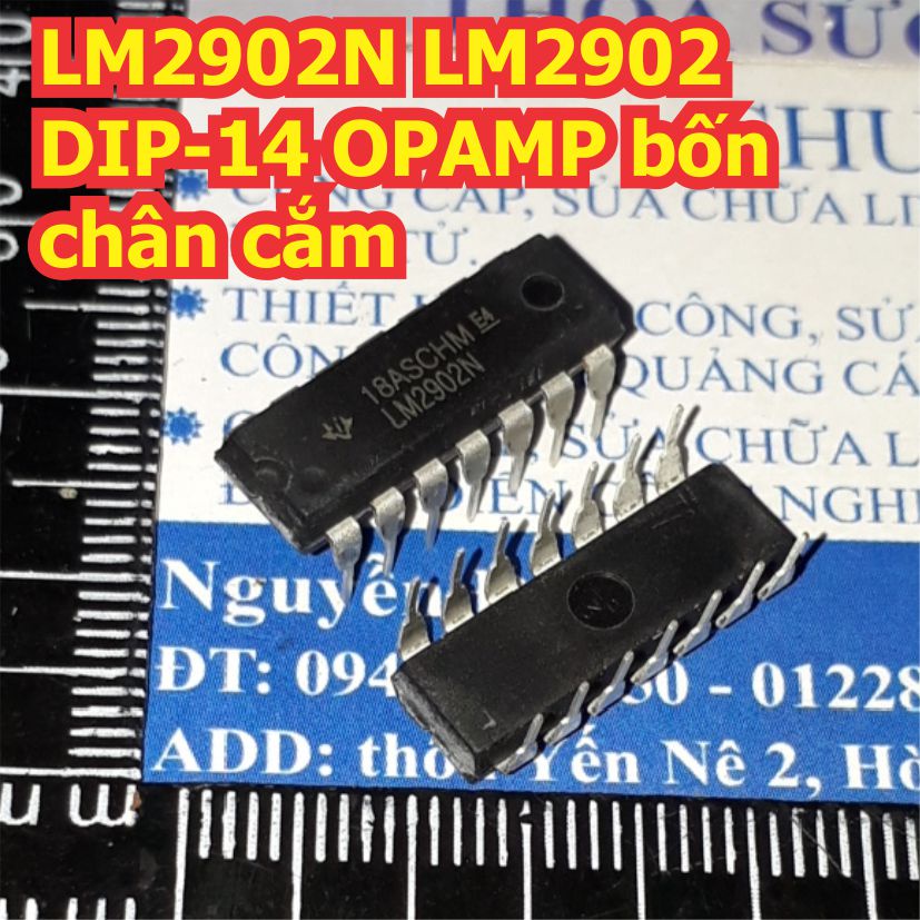 5 con LM2902N LM2902 2902 DIP-14 OPAMP bốn chân cắm kde8311