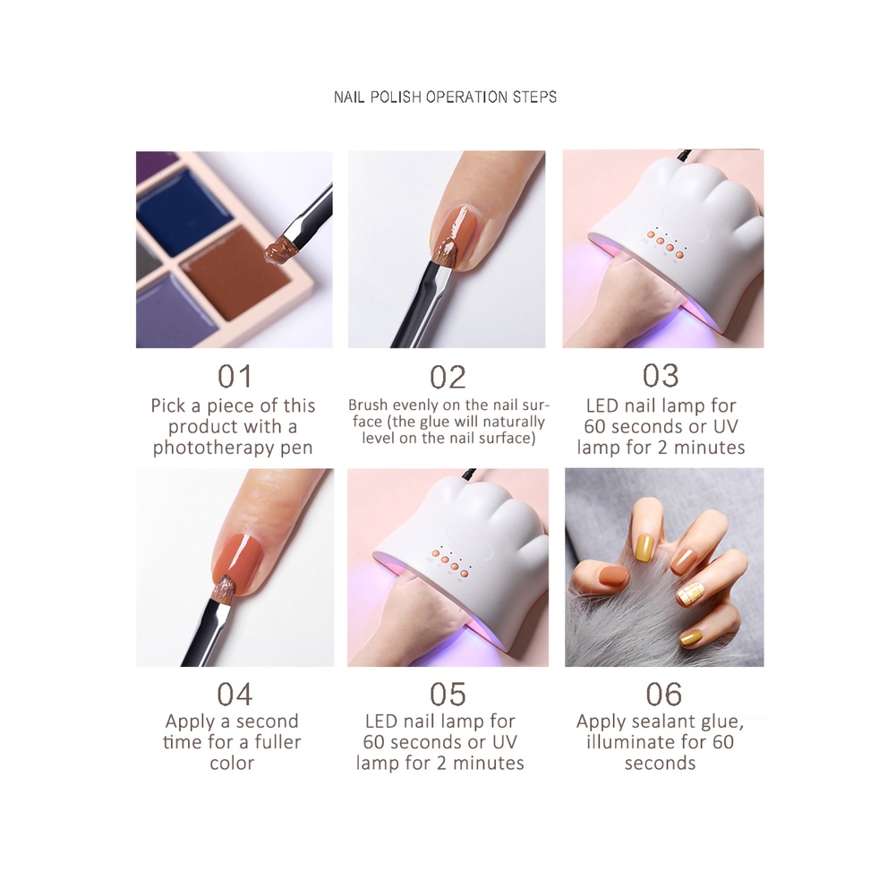 Bảng Gel Sơn Móng Tay 16 Màu Phong Cách Nhật Bản