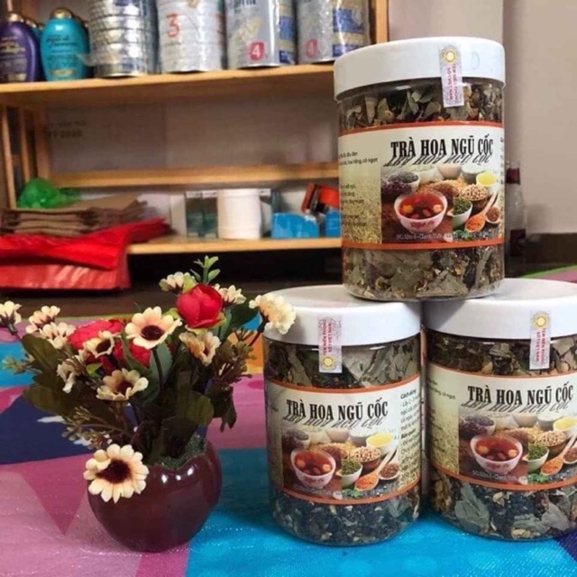(Có tem niêm phong) 3 hộp trà hoa nhài ngũ cốc thanh nhiệt,kích sữa, thon gọn