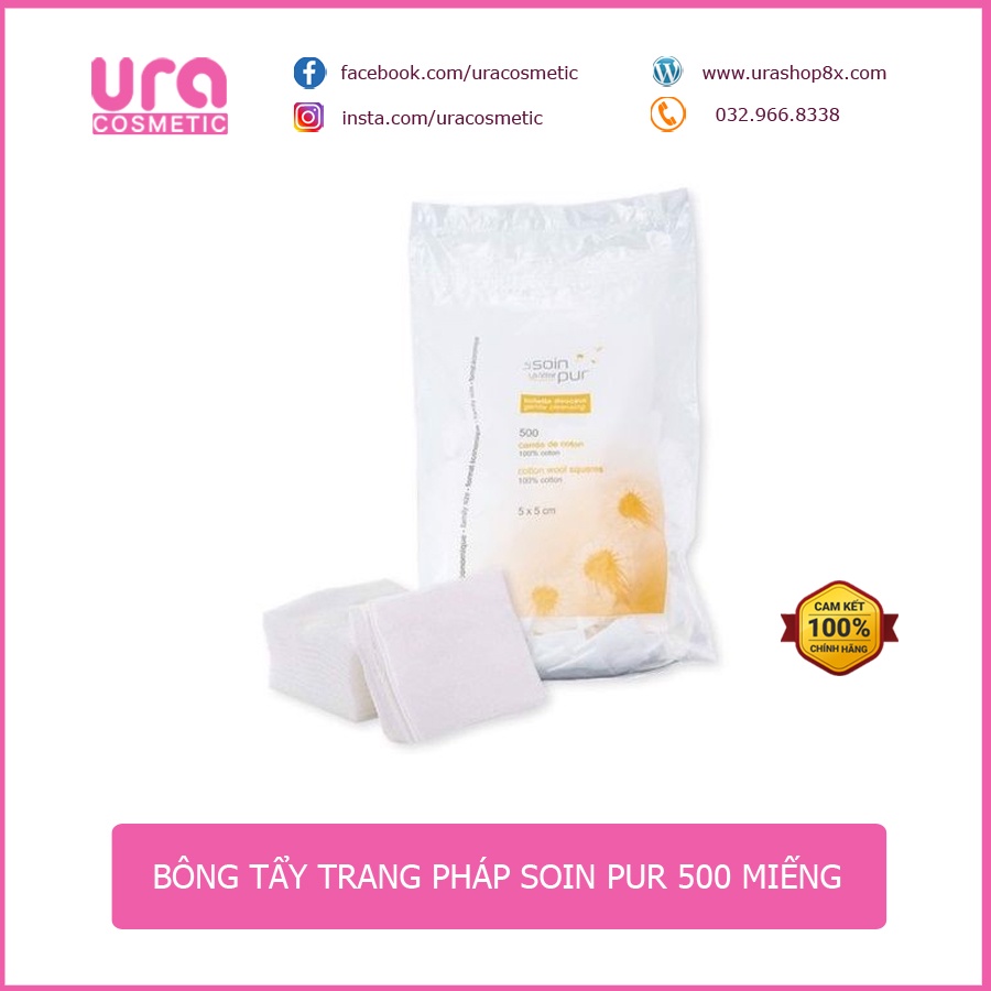 Bông Tẩy Trang Pháp Tetra Le Soin Laretat Pur 600 miếng