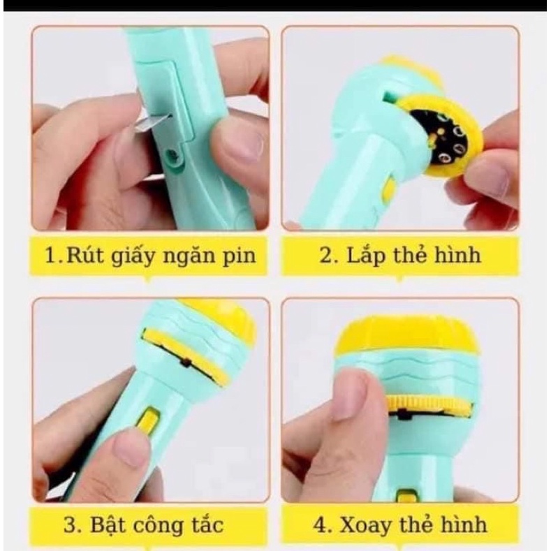 Đèn chiếu mini 80 hình cho bé