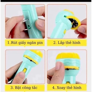 Đèn pin chiếu 80 hình cho bé