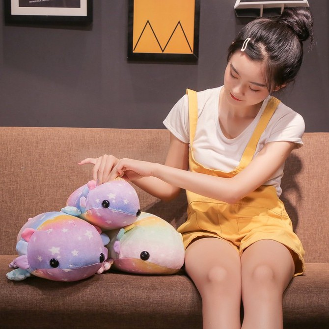 Đồ chơi nhồi bông AIXINI Axolotl hình kỳ nhông thích hợp làm quà tặng sinh nhật dành cho bé trai/ gái