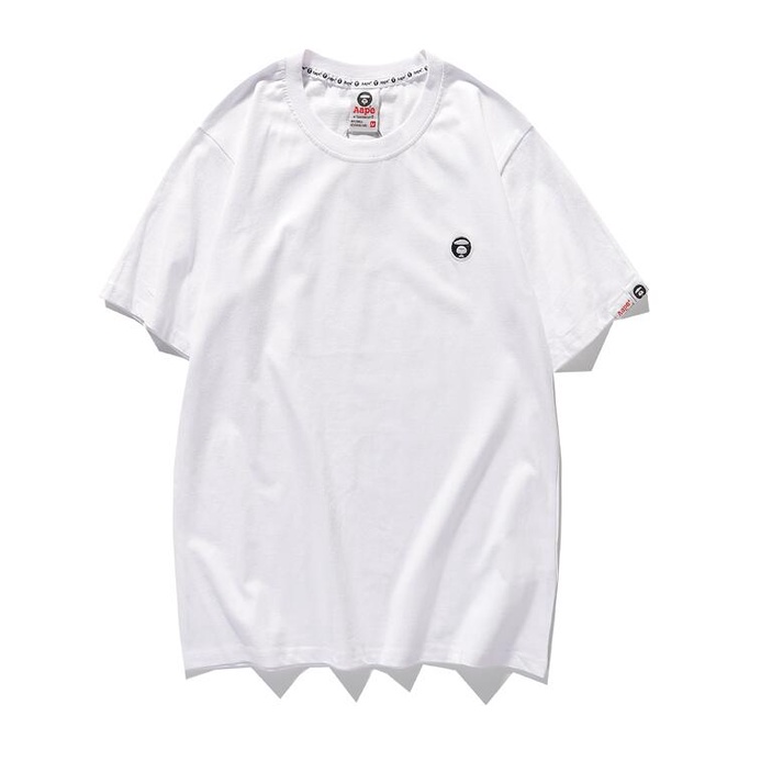 Áo thun cotton tay ngắn in chữ AAPE thời trang