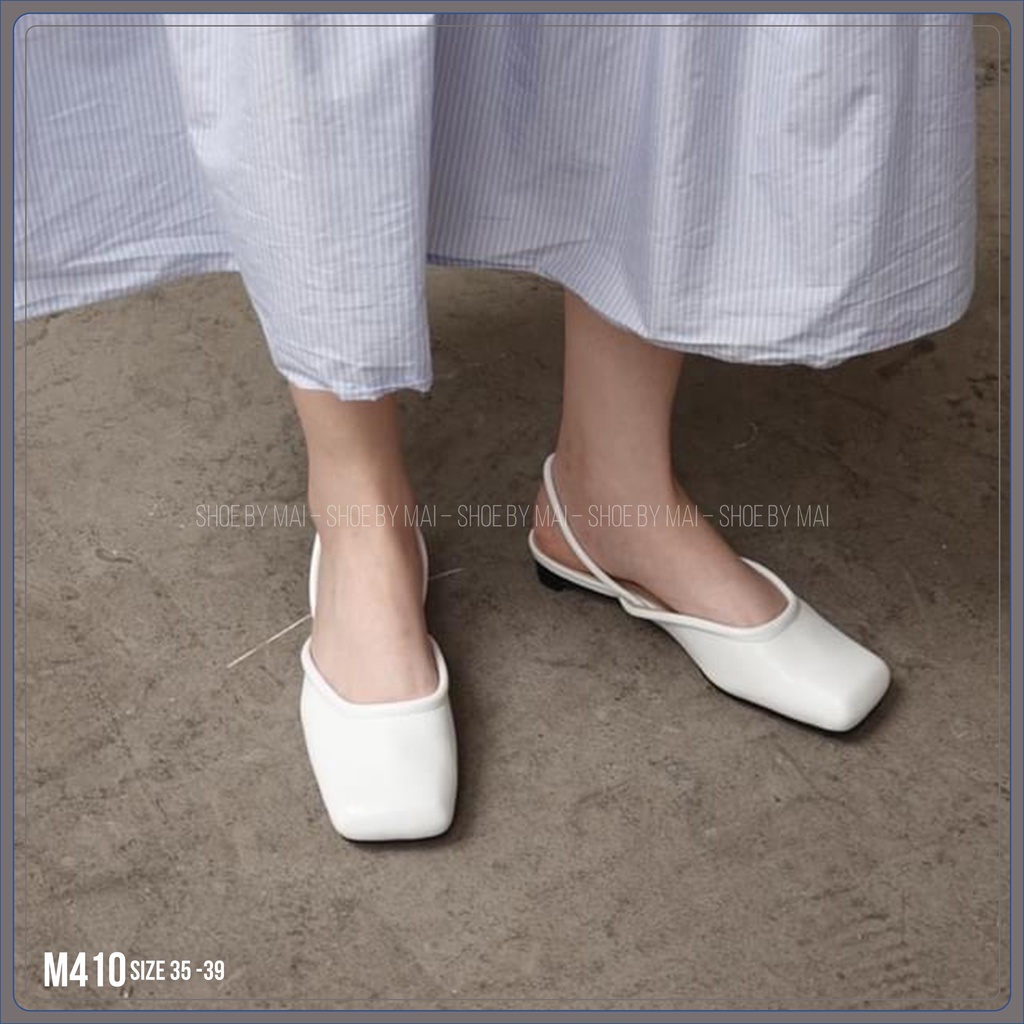 giày quai hậu nữ, cá tính đẹp M410 SHOEBYMAI