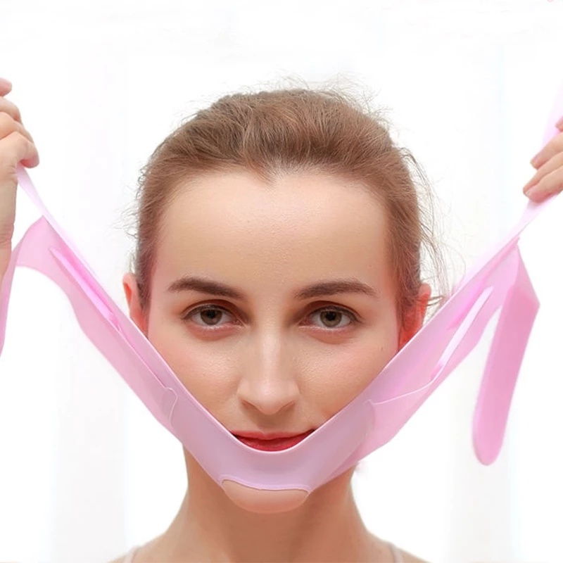 1 Đai Silicone Nano Nâng Cơ Mặt Tạo Cằm Chữ V Thon Gọn Chống Nếp Nhăn