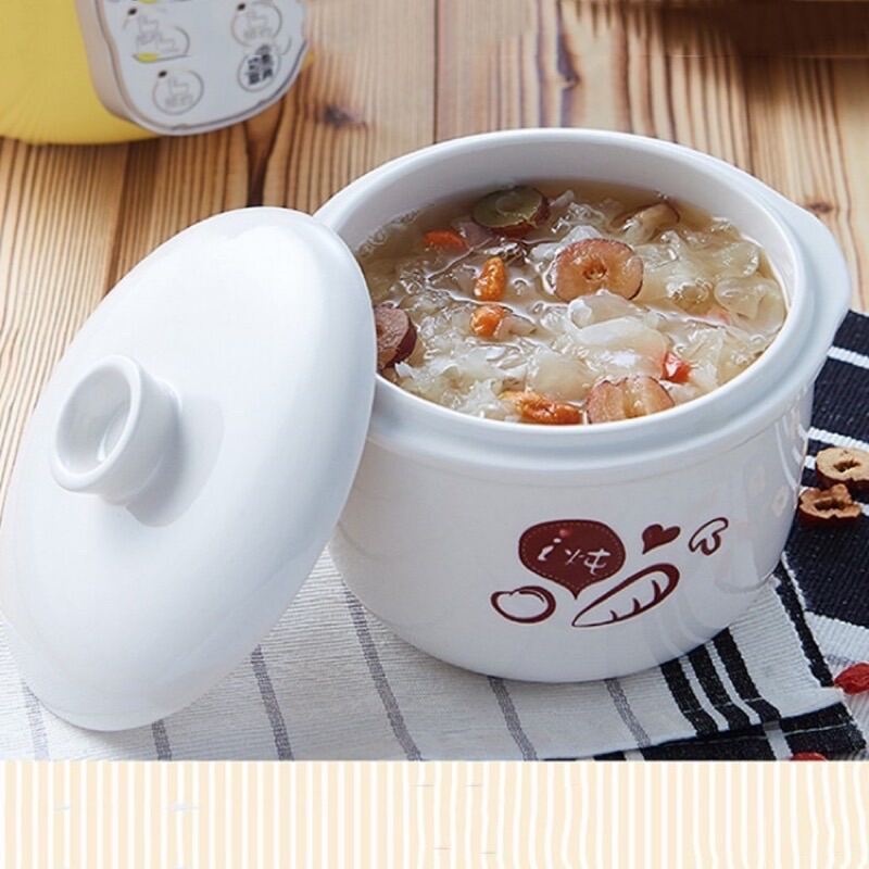 Phụ kiện nồi bear 0,8L_Thố sứ thay thế, nắp sứ thay thế, phụ kiện nồi bear_Nồi nấu cháo chậm cho bé