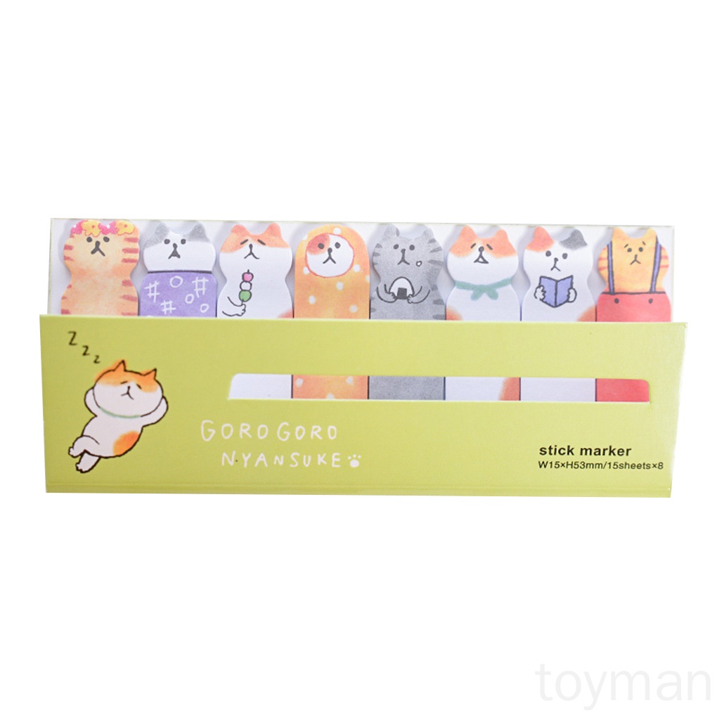 Giấy Dán Ghi Chú Hình Động Vật Hoạt Hình Dễ Thương