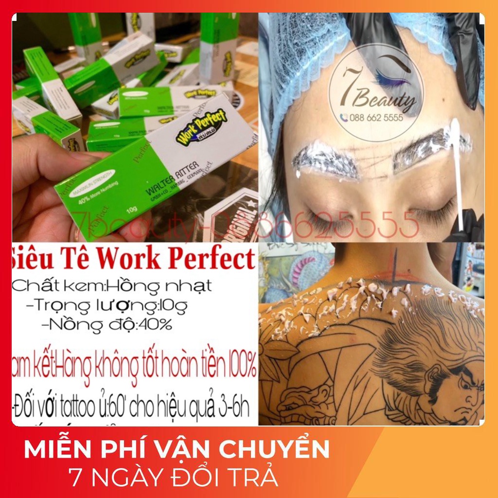 Kem Work Perfect Lựa Chọn Hoàn Hảo Cho Anh Chị Em Tattoo,Phun xăm